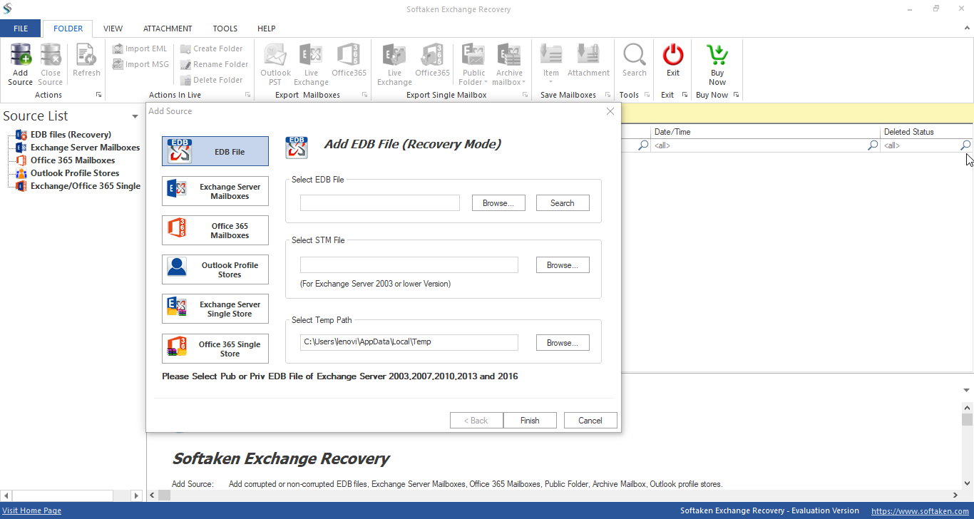 Softakensoftware Exchange Recovery Softw Windows 11 download