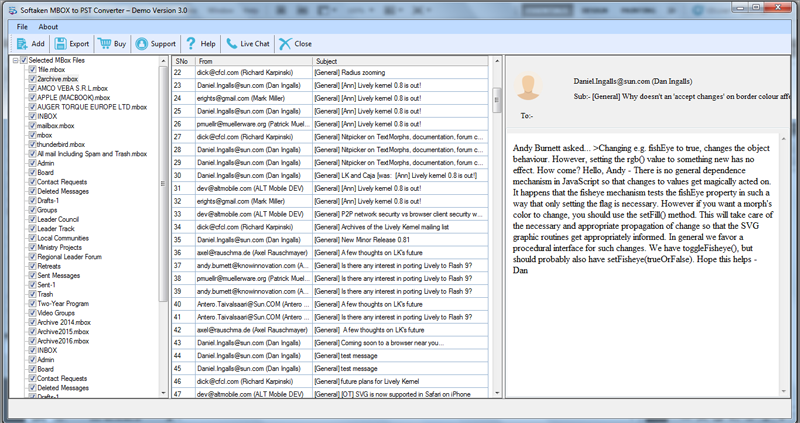 Softaken MBOX to Outlook Converter screenshot