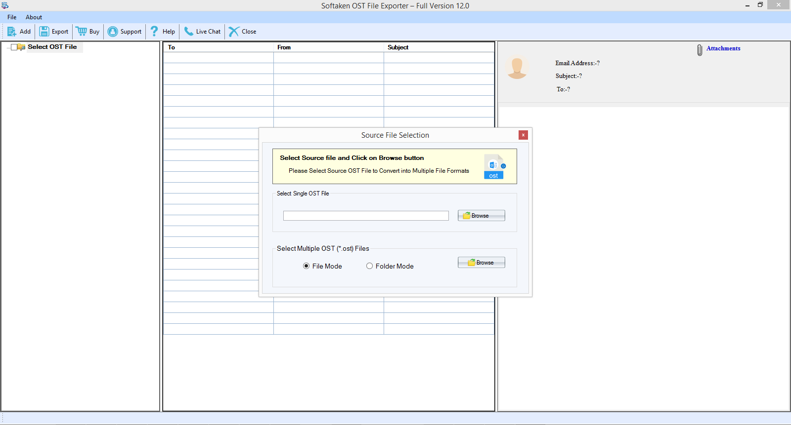 Windows 8 OST to EML Converter full