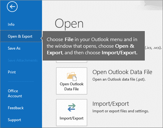 open export