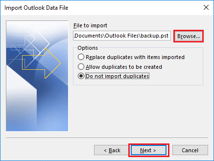 Do Not Import Duplicates