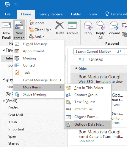ms outlook