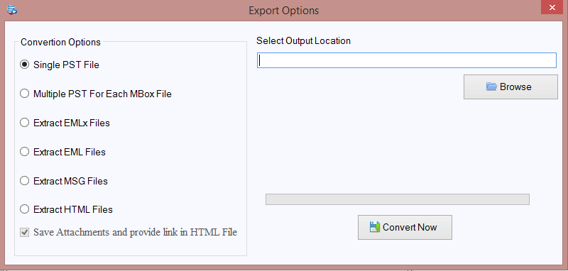 Export MBOX File