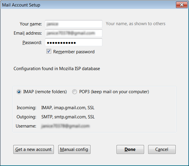 Enable IMAP