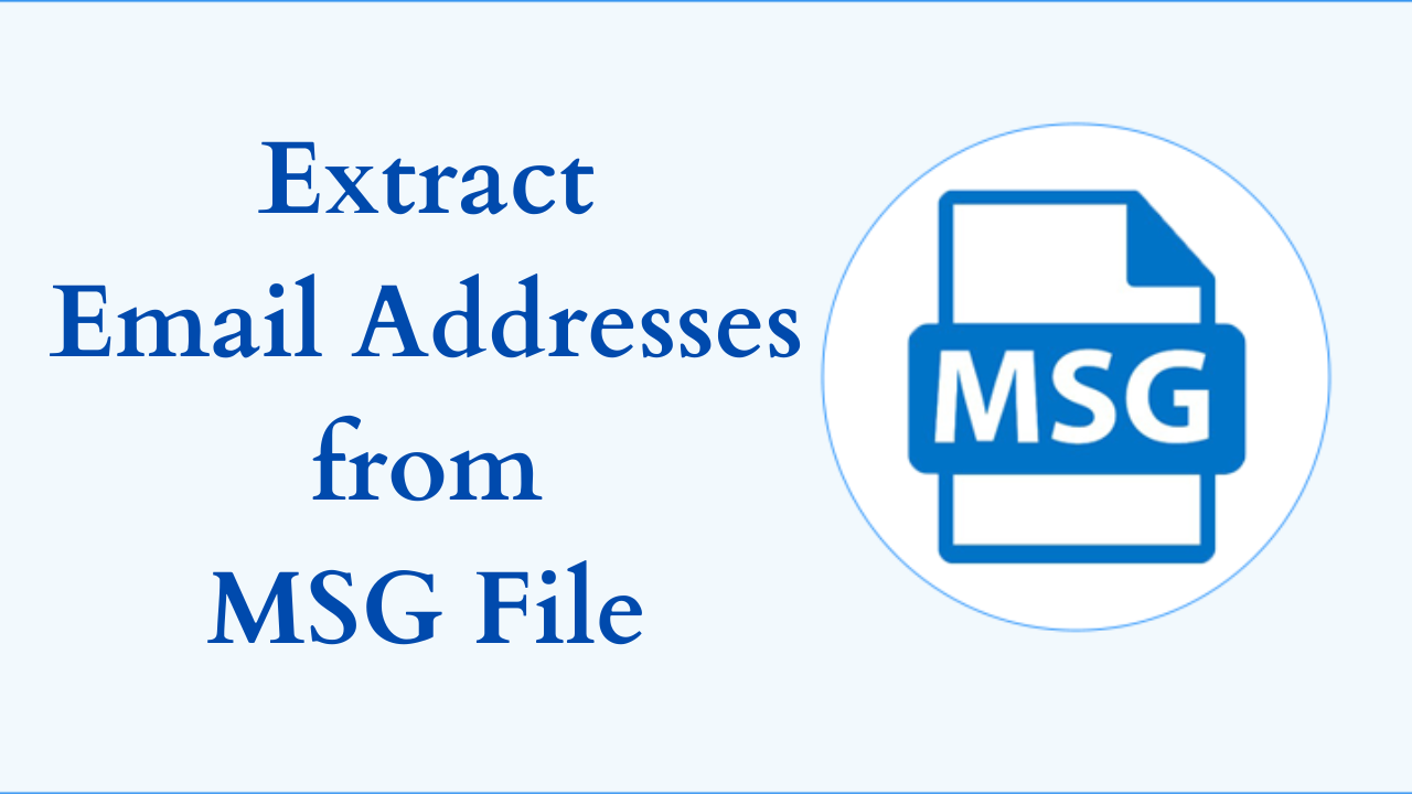 Extract MSG Emails