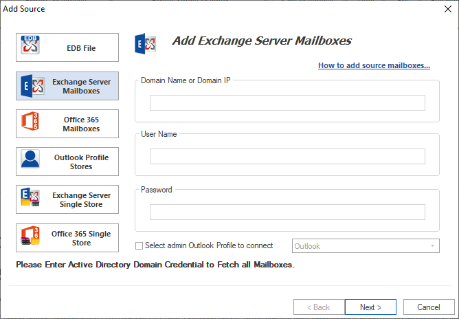 Exchange Server Mailboxes