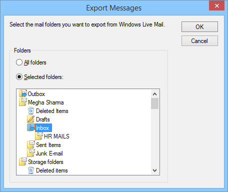 select folders