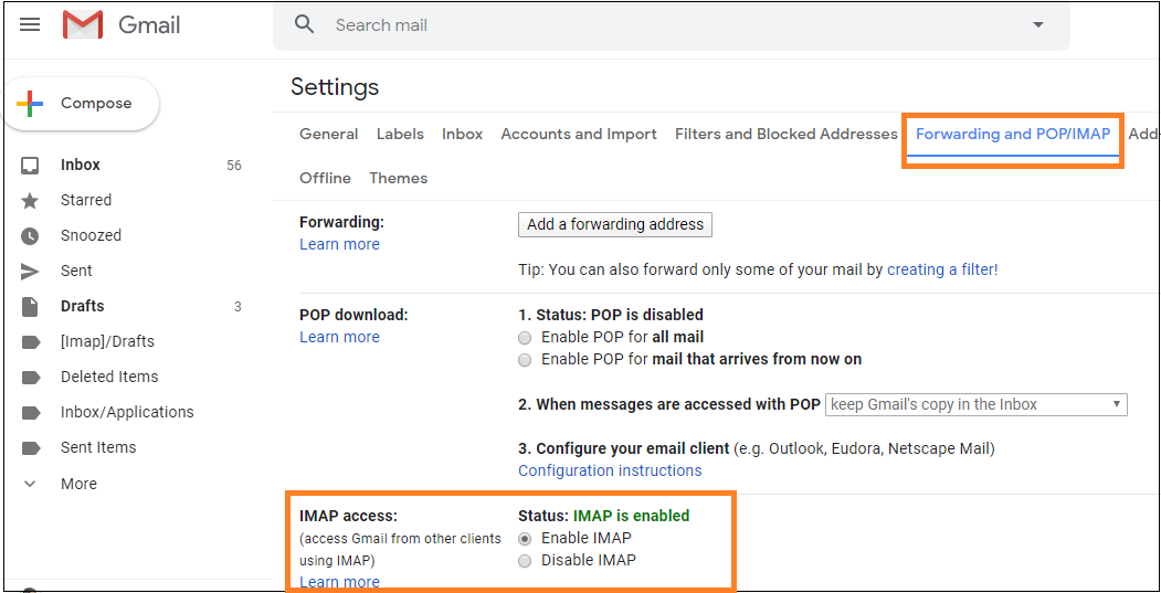 Gmail Setting