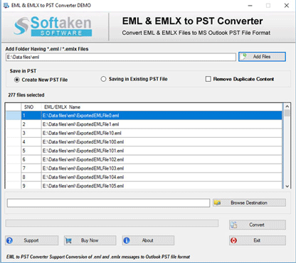 Migrate EML to PST