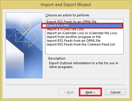 export to file