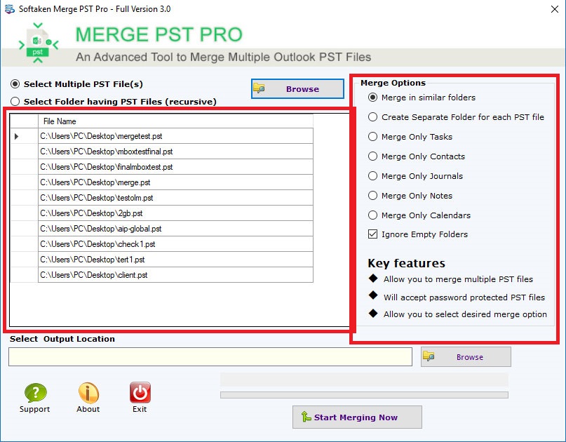 Merge Outlook PST