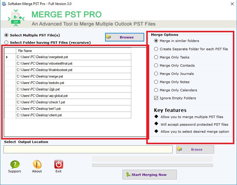 Merge Outlook PST