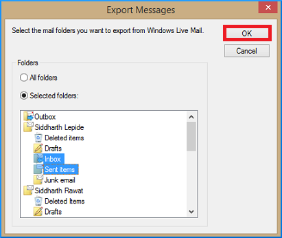 select folders