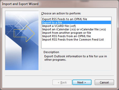 Export to File