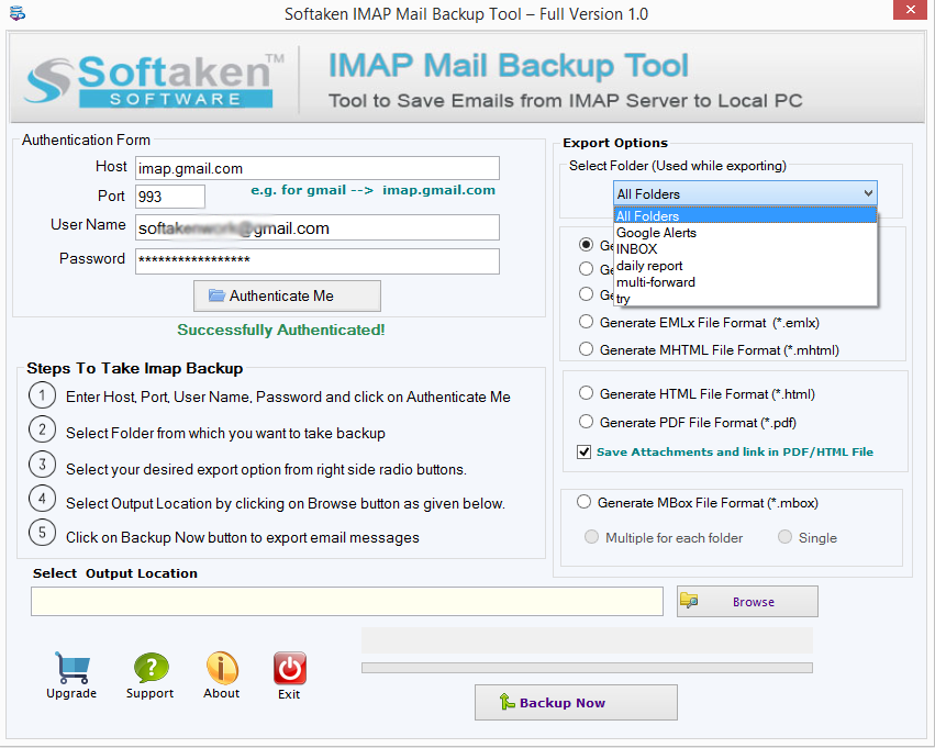 IMAP Backup