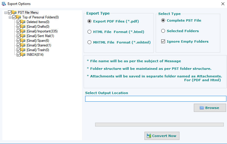 export pst to pdf