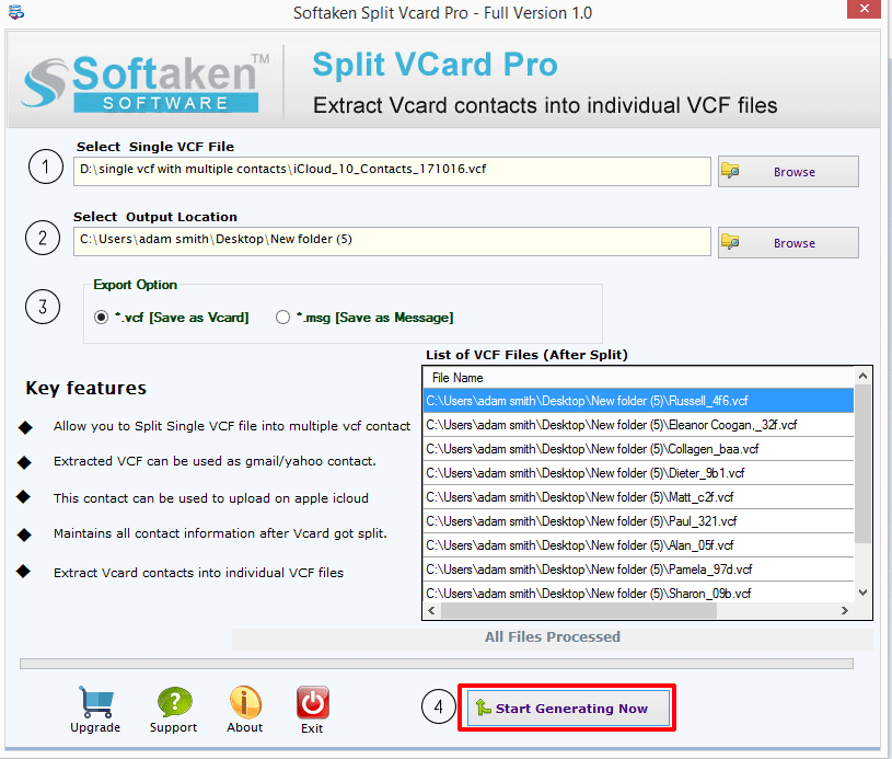 Split vCard (VCF) files to Multiple Contacts – Simple Solutions